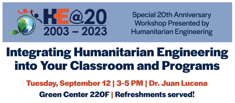 Integrating Humanitarian Engineering into your classroom and programs