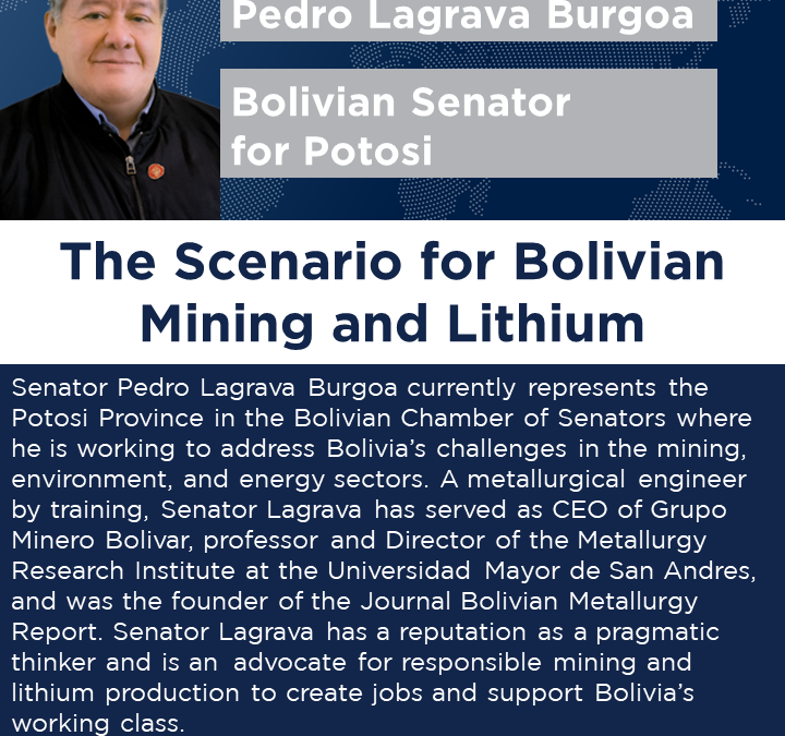 Scenario for Bolivian Mining and Lithium – Hybrid Seminar