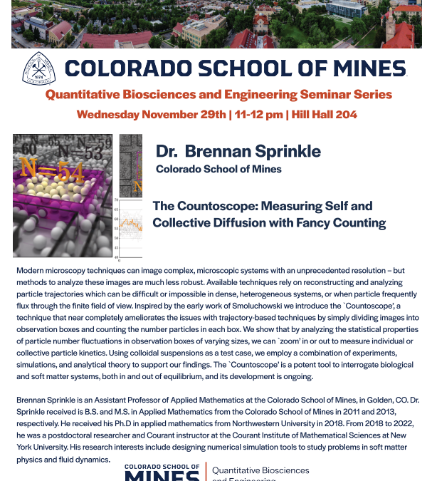 QBE Seminar Series – Dr. Brennan Sprinkle