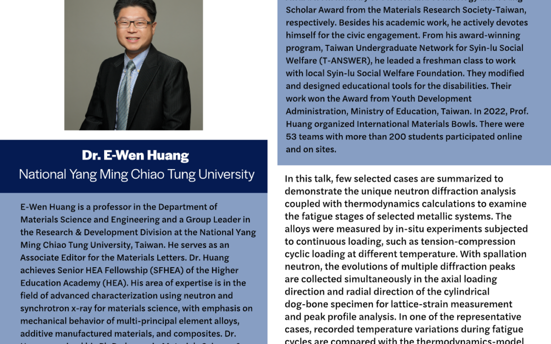 MME Ansell Seminar Series – Dr. E-Wen Huang